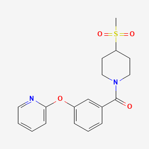 (4-(Methylsulfonyl)piperidin-1-yl)(3-(pyridin-2-yloxy)phenyl)methanone