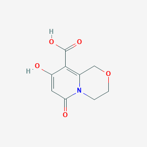 B2461817 8-hydroxy-6-oxo-1H,3H,4H,6H-pyrido[2,1-c]morpholine-9-carboxylic acid CAS No. 1514663-78-5