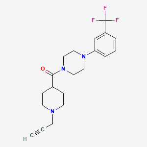 1-[1-(Prop-2-yn-1-yl)piperidine-4-carbonyl]-4-[3-(trifluoromethyl)phenyl]piperazine