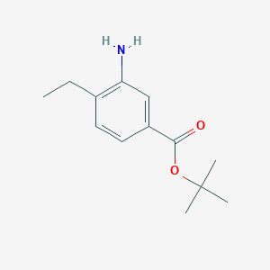 molecular formula C13H19NO2 B2461822 Tert-butyl 3-amino-4-ethylbenzoate CAS No. 2248301-67-7