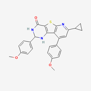 7-cyclopropyl-2,9-bis(4-methoxyphenyl)-2,3-dihydropyrido[3',2':4,5]thieno[3,2-d]pyrimidin-4(1H)-one