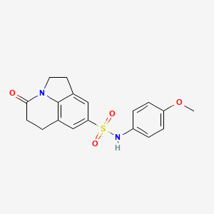 N-(4-methoxyphenyl)-4-oxo-1,2,5,6-tetrahydro-4H-pyrrolo[3,2,1-ij]quinoline-8-sulfonamide