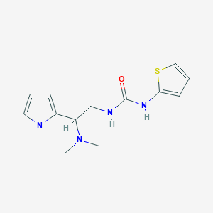 molecular formula C14H20N4OS B2461829 1-(2-(dimethylamino)-2-(1-methyl-1H-pyrrol-2-yl)ethyl)-3-(thiophen-2-yl)urea CAS No. 1211679-27-4