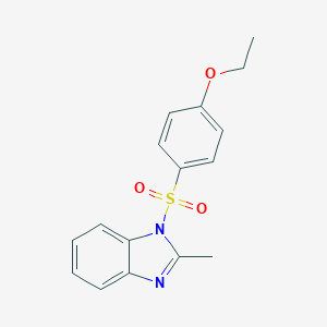 molecular formula C16H16N2O3S B246184 1-(4-Ethoxyphenyl)sulfonyl-2-methylbenzimidazole 