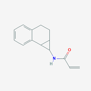 molecular formula C14H15NO B2461872 N-(1a,2,3,7b-Tetrahydro-1H-cyclopropa[a]naphthalen-1-yl)prop-2-enamide CAS No. 2411218-29-4