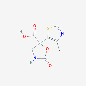 5-(4-Methyl-1,3-thiazol-5-yl)-2-oxo-1,3-oxazolidine-5-carboxylic acid