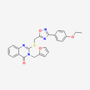 2-(((3-(4-ethoxyphenyl)-1,2,4-oxadiazol-5-yl)methyl)thio)-3-(furan-2-ylmethyl)quinazolin-4(3H)-one