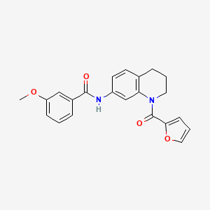 N-[1-(2-furoyl)-1,2,3,4-tetrahydroquinolin-7-yl]-3-methoxybenzamide