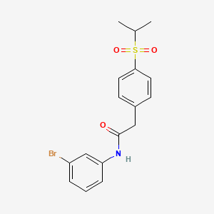 N-(3-bromophenyl)-2-(4-(isopropylsulfonyl)phenyl)acetamide