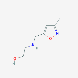 molecular formula C7H12N2O2 B024620 2-(((3-Methylisoxazol-5-yl)methyl)amino)ethanol CAS No. 105954-45-8
