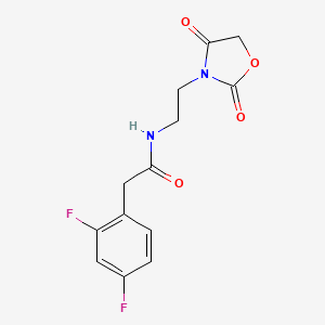 2-(2,4-difluorophenyl)-N-(2-(2,4-dioxooxazolidin-3-yl)ethyl)acetamide