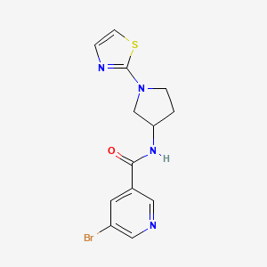 5-bromo-N-(1-(thiazol-2-yl)pyrrolidin-3-yl)nicotinamide