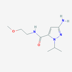 3-Amino-1-isopropyl-N-(2-methoxyethyl)-1H-pyrazole-5-carboxamide