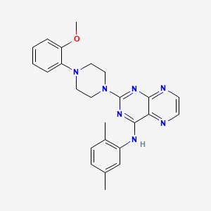 N-(2,5-dimethylphenyl)-2-[4-(2-methoxyphenyl)piperazin-1-yl]pteridin-4-amine