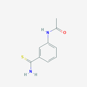 molecular formula C9H10N2OS B2462038 N-(3-carbamothioylphenyl)acetamide CAS No. 93029-92-6