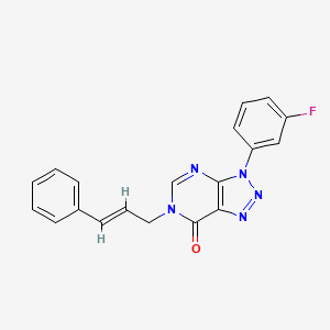 3-(3-fluorophenyl)-6-[(E)-3-phenylprop-2-enyl]triazolo[4,5-d]pyrimidin-7-one