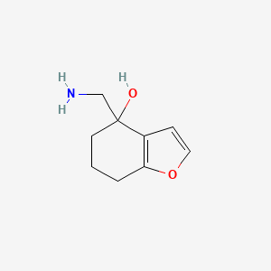 4-(Aminomethyl)-6,7-dihydro-5H-1-benzofuran-4-ol