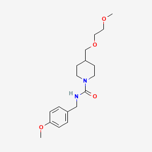 N-(4-methoxybenzyl)-4-((2-methoxyethoxy)methyl)piperidine-1-carboxamide