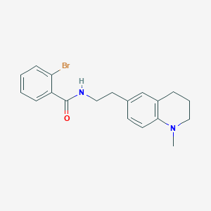 molecular formula C19H21BrN2O B2462085 2-bromo-N-(2-(1-methyl-1,2,3,4-tetrahydroquinolin-6-yl)ethyl)benzamide CAS No. 946362-67-0
