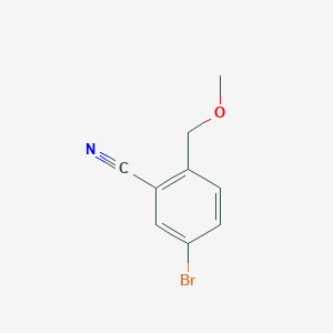 molecular formula C9H8BrNO B2462098 5-Bromo-2-(methoxymethyl)benzonitrile CAS No. 1851055-20-3
