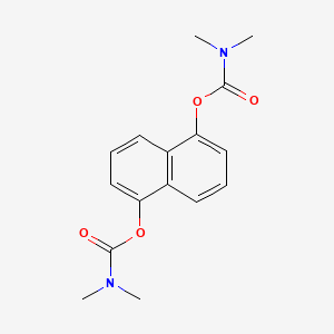 molecular formula C16H18N2O4 B2462146 5-[(dimethylcarbamoyl)oxy]naphthalen-1-yl N,N-dimethylcarbamate CAS No. 501104-83-2