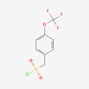molecular formula C8H6ClF3O3S B2462285 4-(Trifluoromethoxy)phenylmethanesulfonyl chloride CAS No. 683813-55-0