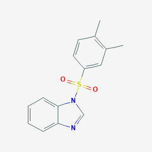 molecular formula C15H14N2O2S B246238 1-(3,4-dimethylbenzenesulfonyl)-1H-1,3-benzodiazole 