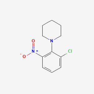 molecular formula C11H13ClN2O2 B2462380 1-(2-Chloro-6-nitrophenyl)piperidine CAS No. 3970-42-1