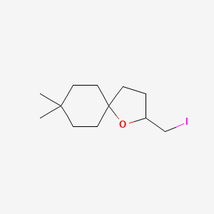 B2462424 2-(Iodomethyl)-8,8-dimethyl-1-oxaspiro[4.5]decane CAS No. 1865179-05-0