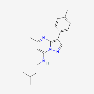 5-methyl-N-(3-methylbutyl)-3-(4-methylphenyl)pyrazolo[1,5-a]pyrimidin-7-amine