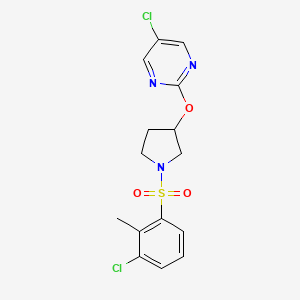5-Chloro-2-((1-((3-chloro-2-methylphenyl)sulfonyl)pyrrolidin-3-yl)oxy)pyrimidine