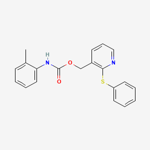 [2-(phenylsulfanyl)-3-pyridinyl]methyl N-(2-methylphenyl)carbamate
