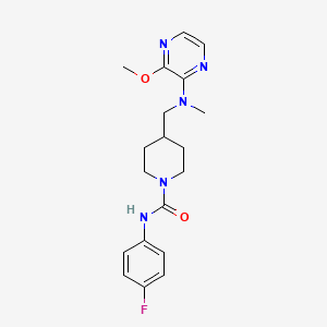 N-(4-Fluorophenyl)-4-[[(3-methoxypyrazin-2-yl)-methylamino]methyl]piperidine-1-carboxamide