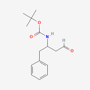 molecular formula C15H21NO3 B2462470 tert-butyl N-(4-oxo-1-phenylbutan-2-yl)carbamate CAS No. 94670-45-8