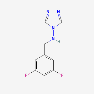 molecular formula C9H8F2N4 B2462472 N-(3,5-difluorobenzyl)-N-(4H-1,2,4-triazol-4-yl)amine CAS No. 1400635-46-2