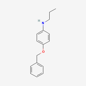 molecular formula C16H19NO B2462482 4-(Benzyloxy)-N-propylaniline CAS No. 1225856-52-9