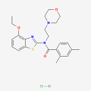N-(4-ethoxybenzo[d]thiazol-2-yl)-2,4-dimethyl-N-(2-morpholinoethyl)benzamide hydrochloride