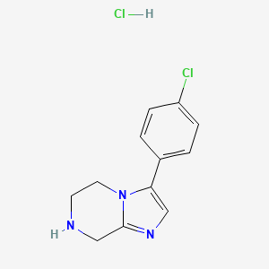 3-(4-Chlorophenyl)-5,6,7,8-tetrahydroimidazo[1,2-A]pyrazine hcl