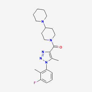 1,4'-bipiperidin-1'-yl[1-(3-fluoro-2-methylphenyl)-5-methyl-1H-1,2,3-triazol-4-yl]methanone