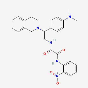 N1-(2-(3,4-dihydroisoquinolin-2(1H)-yl)-2-(4-(dimethylamino)phenyl)ethyl)-N2-(2-nitrophenyl)oxalamide