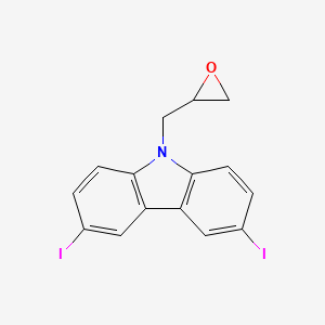 3,6-Diiodo-9-(oxiran-2-ylmethyl)carbazole