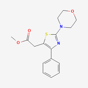Methyl 2-(2-morpholino-4-phenyl-1,3-thiazol-5-yl)acetate