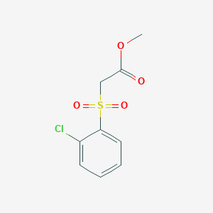 molecular formula C9H9ClO4S B2462524 Methyl [(2-chlorophenyl)sulfonyl]acetate CAS No. 145449-37-2