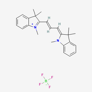 1,3,3-trimethyl-2-((1E,3Z)-3-(1,3,3-trimethylindolin-2-ylidene)prop-1-en-1-yl)-3H-indol-1-ium tetrafluoroborate
