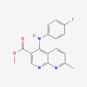 Methyl 4-[(4-iodophenyl)amino]-7-methyl-1,8-naphthyridine-3-carboxylate