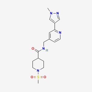 N-((2-(1-methyl-1H-pyrazol-4-yl)pyridin-4-yl)methyl)-1-(methylsulfonyl)piperidine-4-carboxamide