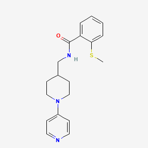 2-(methylthio)-N-((1-(pyridin-4-yl)piperidin-4-yl)methyl)benzamide