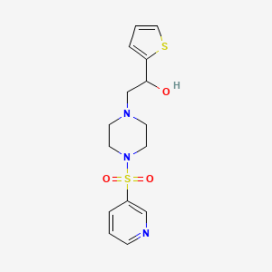 2-(4-(Pyridin-3-ylsulfonyl)piperazin-1-yl)-1-(thiophen-2-yl)ethanol