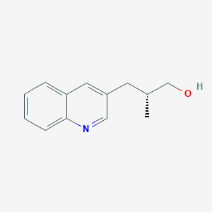 molecular formula C13H15NO B2462572 (2R)-2-Methyl-3-quinolin-3-ylpropan-1-ol CAS No. 2248187-18-8