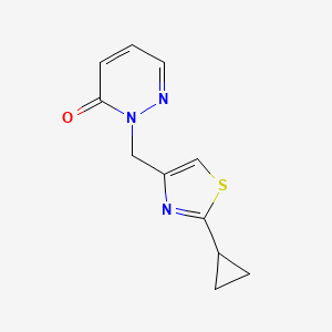 2-[(2-Cyclopropyl-1,3-thiazol-4-yl)methyl]-2,3-dihydropyridazin-3-one